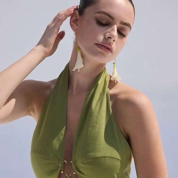 NWT Cult Gaia Calla Cultured Pearl Earrings - Picture 13 of 16